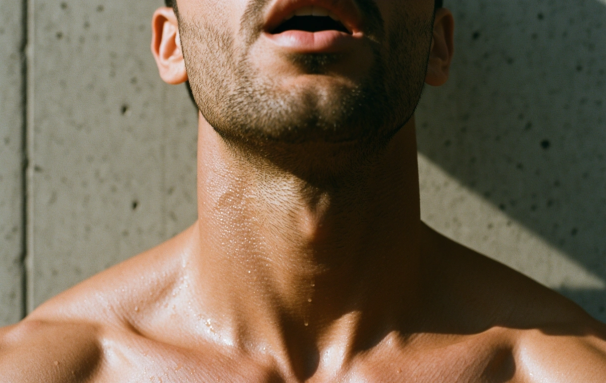 Atmospheric macro shot of human vitality